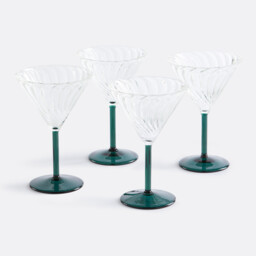 Set of 4 Marty Stemmed Glasses in Borosilicate Glass - thumbnail 1