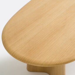 William 6-8 Seater Oval Dining Table in Oak Veneer - thumbnail 4