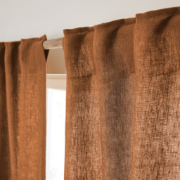 Cedal Heavyweight Linen Curtain with Concealed Tab Top Header - thumbnail 3