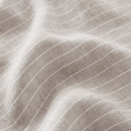Linot Striped Washed Linen Flat Sheet - thumbnail 4