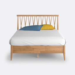 Quilda Soild Oak Bed - thumbnail 3