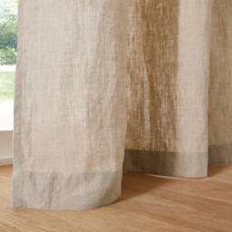 Onega Concealed Tab Top Curtain in Washed Linen - thumbnail 4