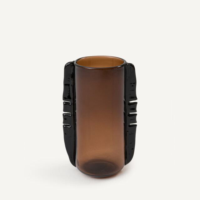 Hand-Blown Vase in Glass H32cm Limno - image 1