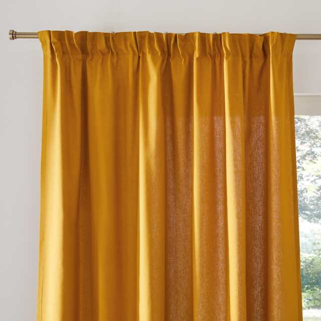 Scenario Cotton Curtain with Pencil Pleat and Wave - image 1