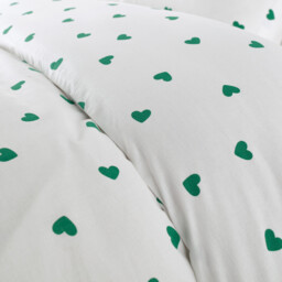 Scacco Green Child's Duvet Cover Set in 50% Recycled Cotton with Rectangular Pillowcase - thumbnail 4