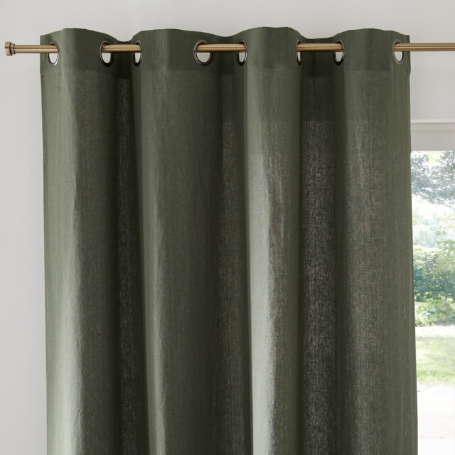 Onega Washed Linen Curtain with Eyelets - image 1