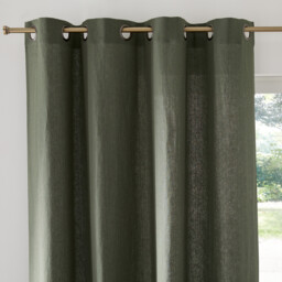 Onega Washed Linen Curtain with Eyelets - thumbnail 1