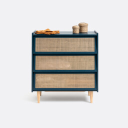 Kaya 3-Drawer Wickerwork Chest of Drawers - thumbnail 3