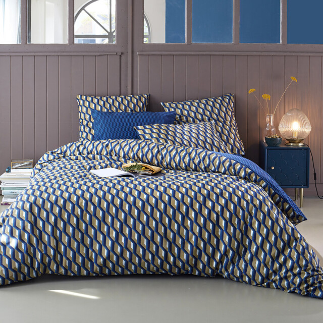 Milano Graphic Cotton Percale 200 Thread Count Duvet Cover - image 1