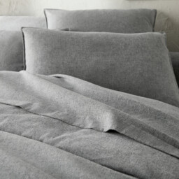 Clara Chambray Cotton Flannel Duvet Cover - thumbnail 2