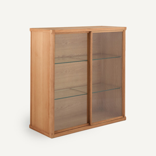 Iéna Oak and Veneer High Cabinet, Designed By Emmanuel Gallina - image 1