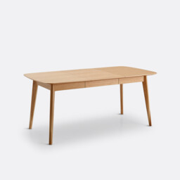 Biface 4-10 Seater Extending Dining Table in Oak Veneer - thumbnail 3