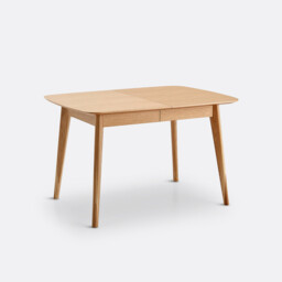 Biface 4-10 Seater Extending Dining Table in Oak Veneer - thumbnail 1