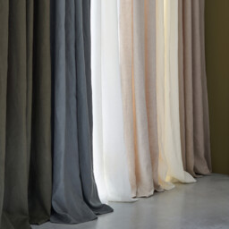 Private Curtain in Lined Washed Linen with Concealed Tabs - thumbnail 2