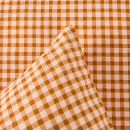 Lesia Checked 30% Recycled Cotton Duvet Cover Set with Rectangular Pillowcase - thumbnail 4