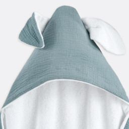 Kumla Cotton Muslin Bath Cape - thumbnail 3