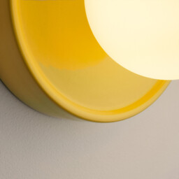 Holi Round Wall Or Ceiling Light in Ceramic and Opaline Glass, Diameter 16.8cm - thumbnail 4