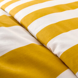 Hendaye Yellow Cotton Duvet Cover - thumbnail 4
