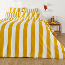 Hendaye Yellow Cotton Duvet Cover - thumbnail 2
