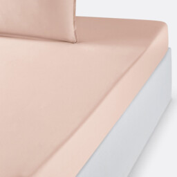 Plain Organic Cotton Percale Fitted Sheet - thumbnail 1