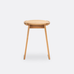 Tibet Solid Oak Stool / Side Table - thumbnail 2