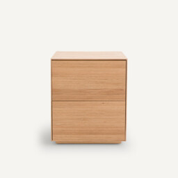 Mikube Oak and Veneer Unit with 2 Drawers - thumbnail 2