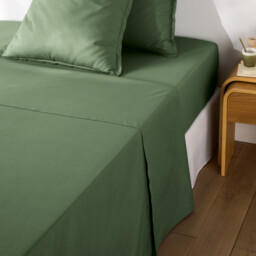 Scenario Plain Cotton Percale 200 Thread Count Flat Sheet - thumbnail 2