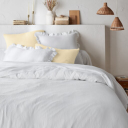 Kumla Plain Cotton Muslin Pillowcase - thumbnail 3
