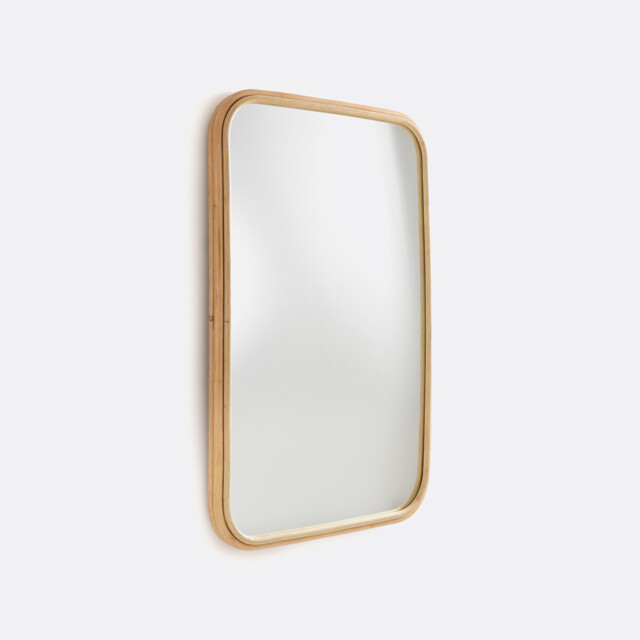 Nogu 60 X 90cm Rectangular Rattan Mirror - image 1