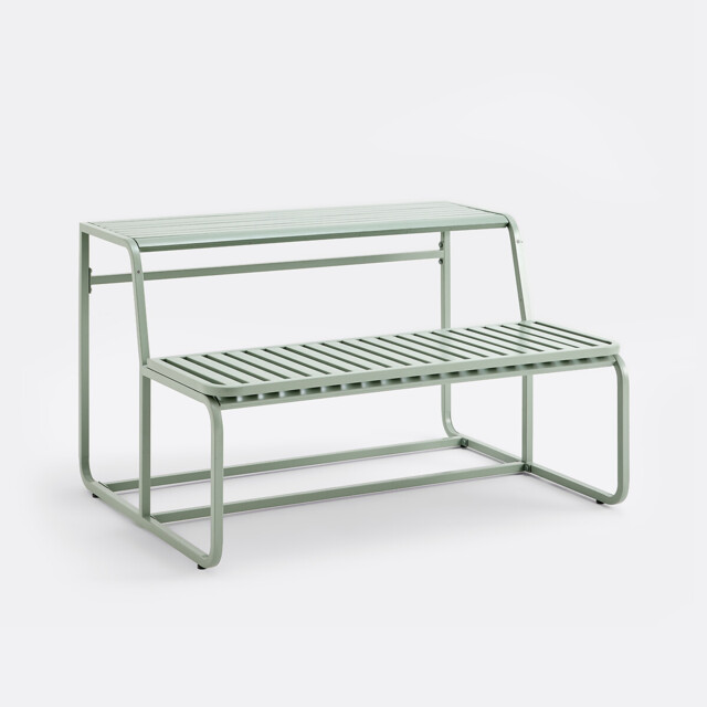 Talia Steel Garden Table Bench - image 1
