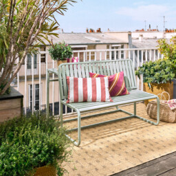 Talia Steel Garden Table Bench - thumbnail 3