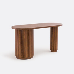 Genna Organically Shaped Desk with 1 Door - thumbnail 1