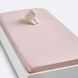 Scenario Plain Jersey Cot Fitted Sheet