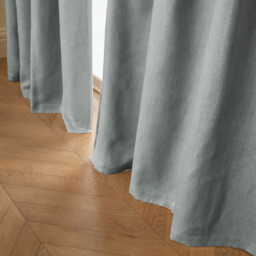 Private Washed Linen Curtain with Eyelet Header - thumbnail 2