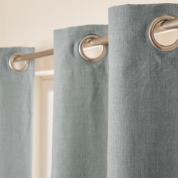 Private Washed Linen Curtain with Eyelet Header - thumbnail 3