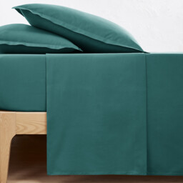 Scenario Plain Cotton Percale Flat Sheet - thumbnail 1