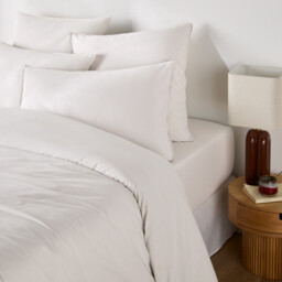 Scenario Plain 100% Washed Cotton Duvet Cover - thumbnail 1
