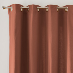 Panama Plain Eyelet Curtain in Woven Cotton - thumbnail 1