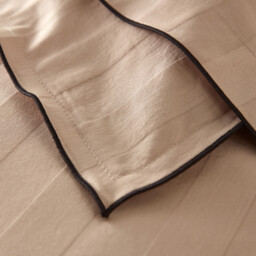Victor Striped Washed Cotton Satin 300 Thread Count Duvet Cover - thumbnail 4