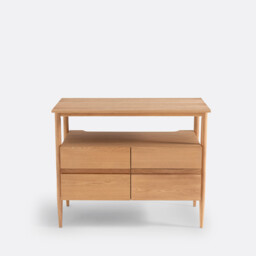 Laval Oak Veneer Bathroom Vanity Unit - thumbnail 3