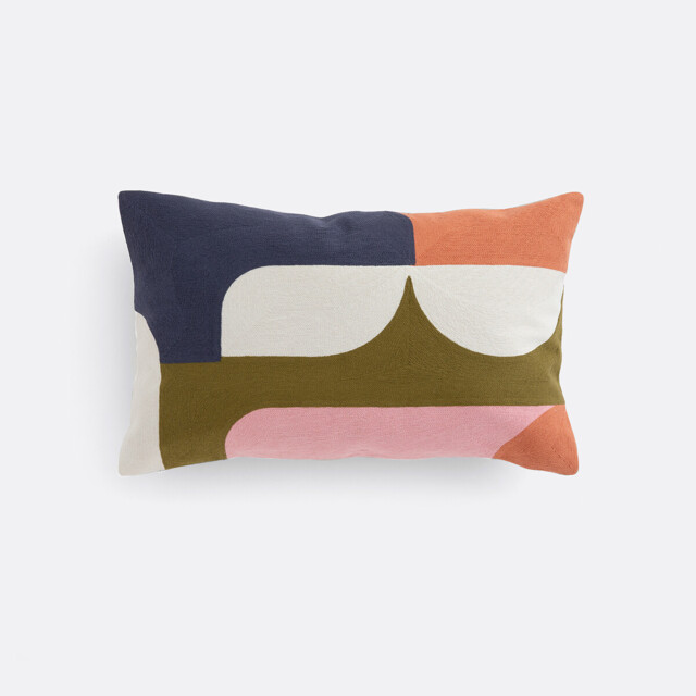 Wonder Embroidered Cotton Rectangular Cushion Cover 60 X 40cm - image 1
