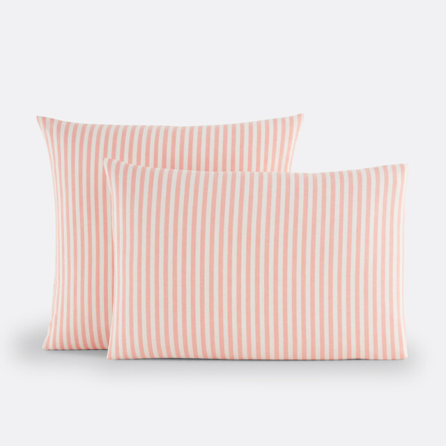 Soizic Coral Cotton Pillowcase - image 1