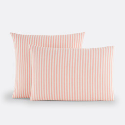 Soizic Coral Cotton Pillowcase
