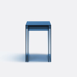 Set of 2 Mendo Side Tables in Tempered Glass - thumbnail 3