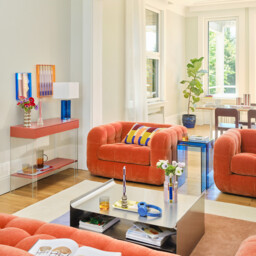 Set of 2 Mendo Side Tables in Tempered Glass - thumbnail 2