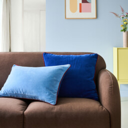 Gusali Square Two-Tone Velour Cushion Cover 50x50cm - thumbnail 3