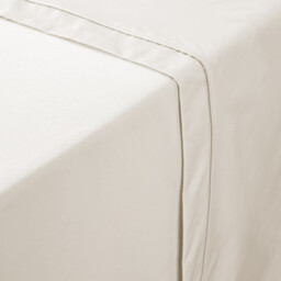 Opale Plain Cotton Satin 350 Thread Count Flat Sheet - thumbnail 3