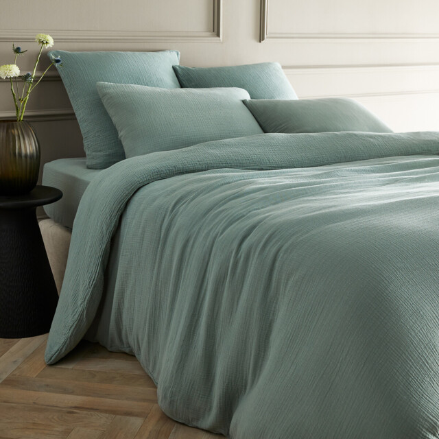 Yafa Organic Cotton Muslin Duvet Cover - image 1
