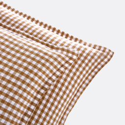 Acélie Bronze Washed Linen Pillowcase - thumbnail 3