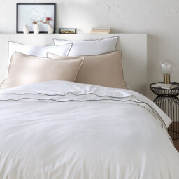 Victor Plain Washed Cotton Satin 300 Thread Count Pillowcase - thumbnail 3
